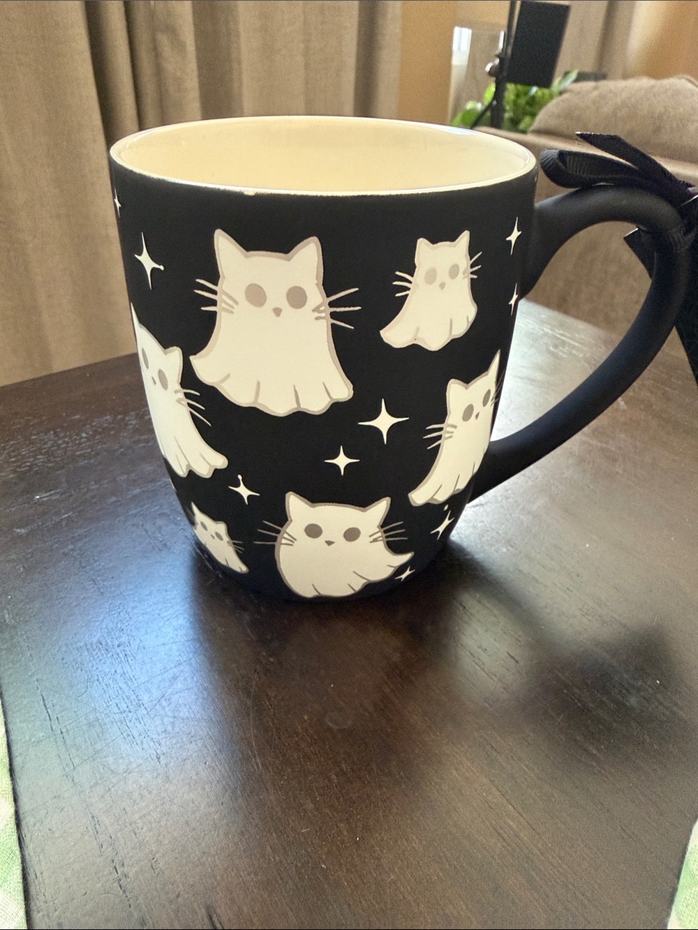 NWT Halloween Ghost Cat Mug